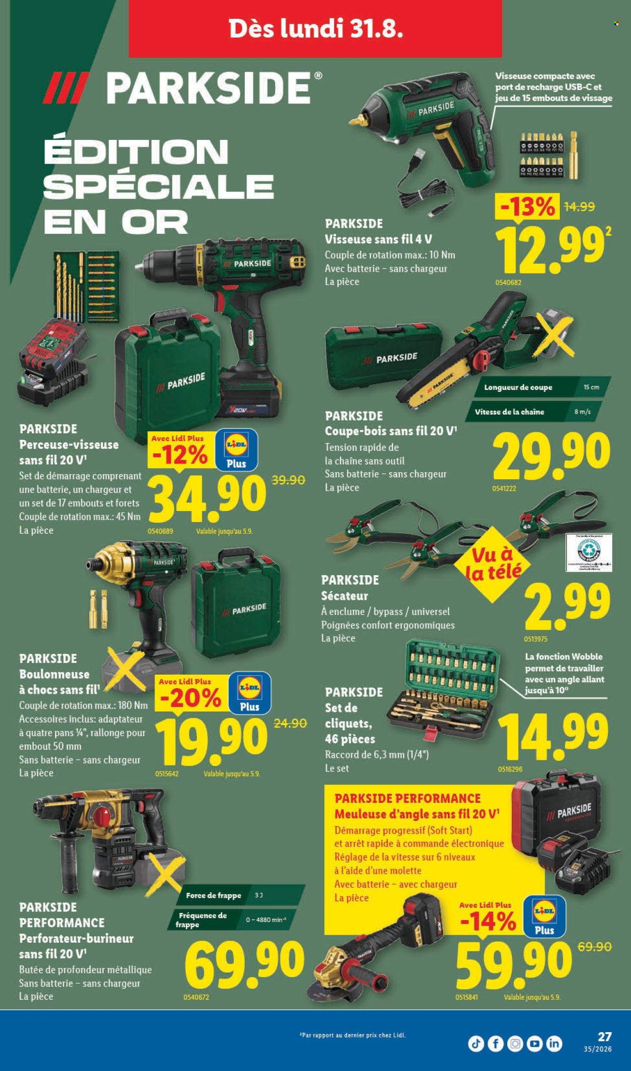Catalogue Lidl - 27.8.2026 - 2.9.2026. Page 31. Page 31