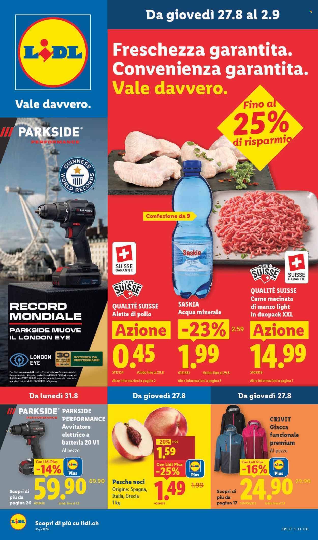 Catalogue Lidl - 27.8.2026 - 2.9.2026. Page 1. Page 1