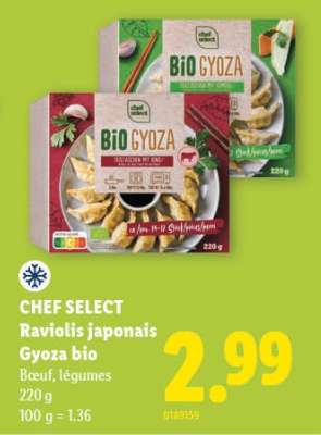 CHEF SELECT Raviolis japonais