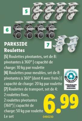PARKSIDE Roulettes