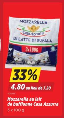 Mozzarella au lait de bufflonne Casa Azzurra