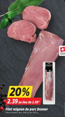 Filet mignon de porc Denner
