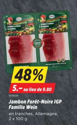 Jambon Forêt-Noire IGP Familie Wein