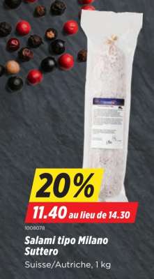 Salami tipo Milano Suttero