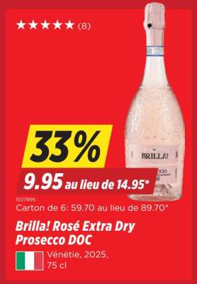 Brilla! Rosé Extra Dry Prosecco DOC