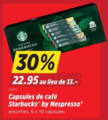 Capsules de café Starbucks® by Nespresso®