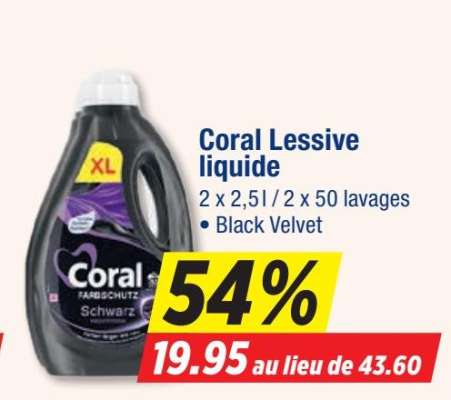 Coral Lessive liquide