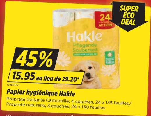 Papier hygiénique Hakle