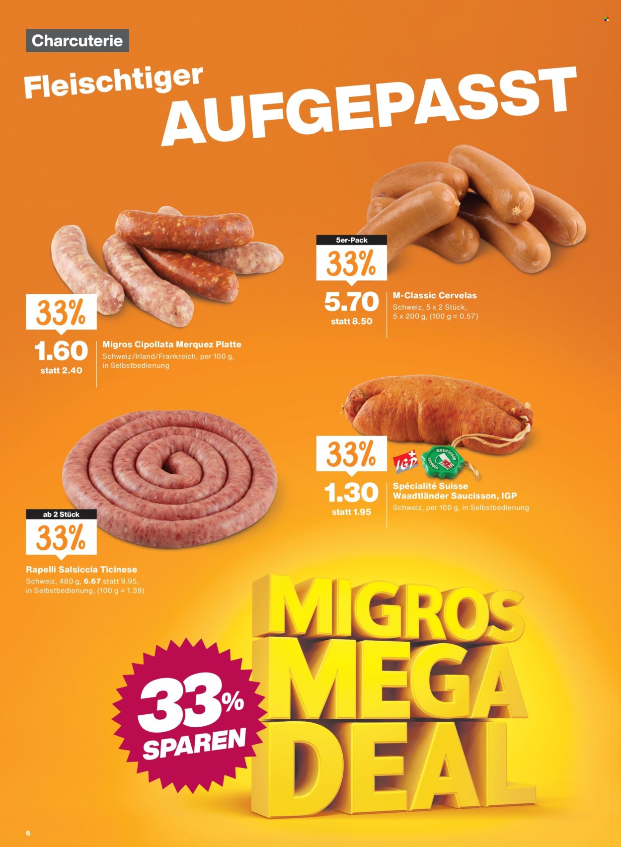Catalogue Migros - 27.8.2026 - 2.9.2026. Page 6. Page 6