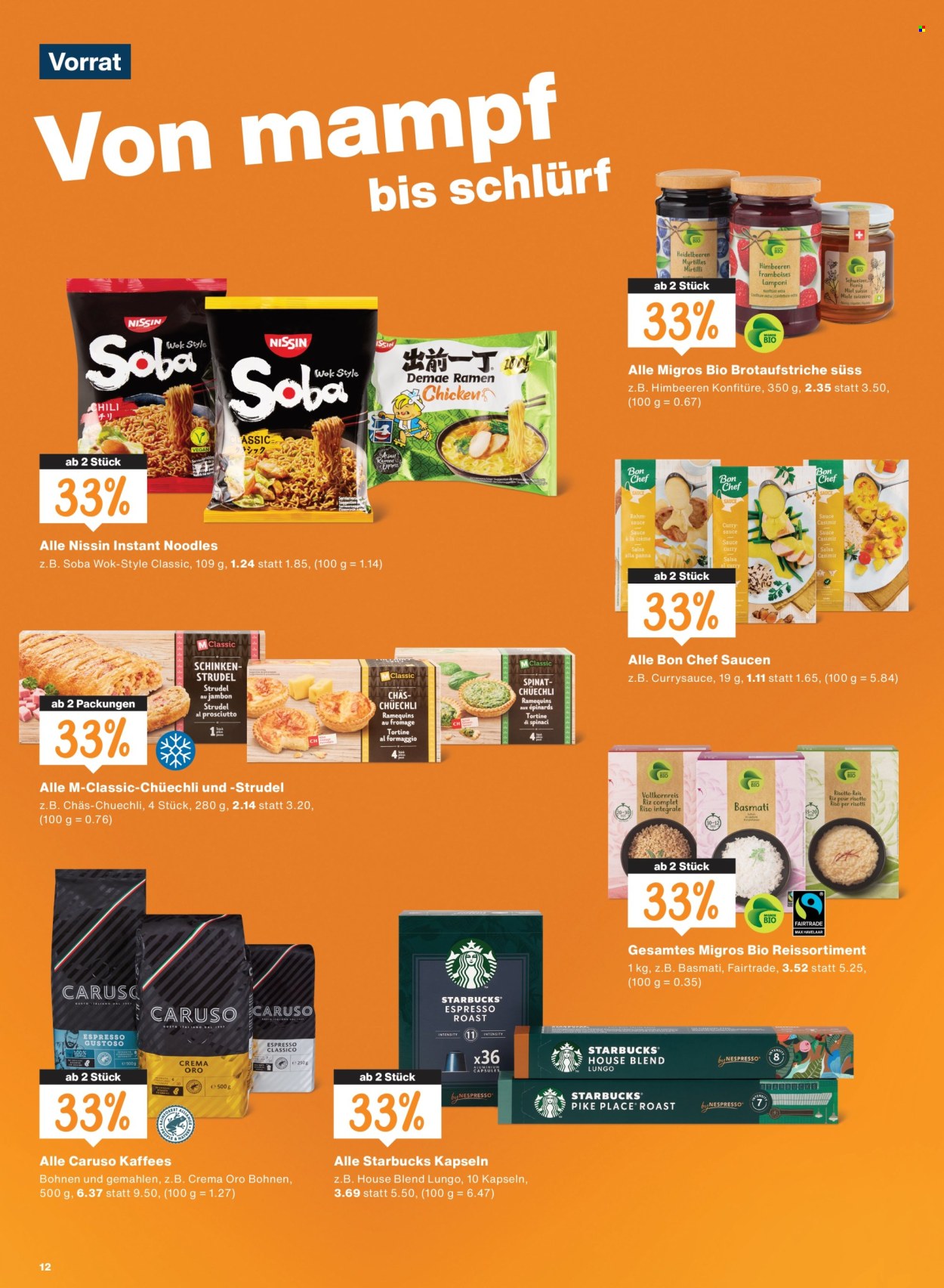 Catalogue Migros - 27.8.2026 - 2.9.2026. Page 12. Page 12