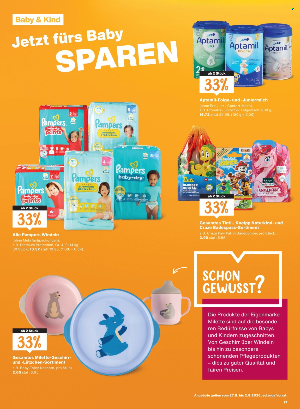 Catalogue Migros - 27.8.2026 - 2.9.2026. Page 17. Page 17