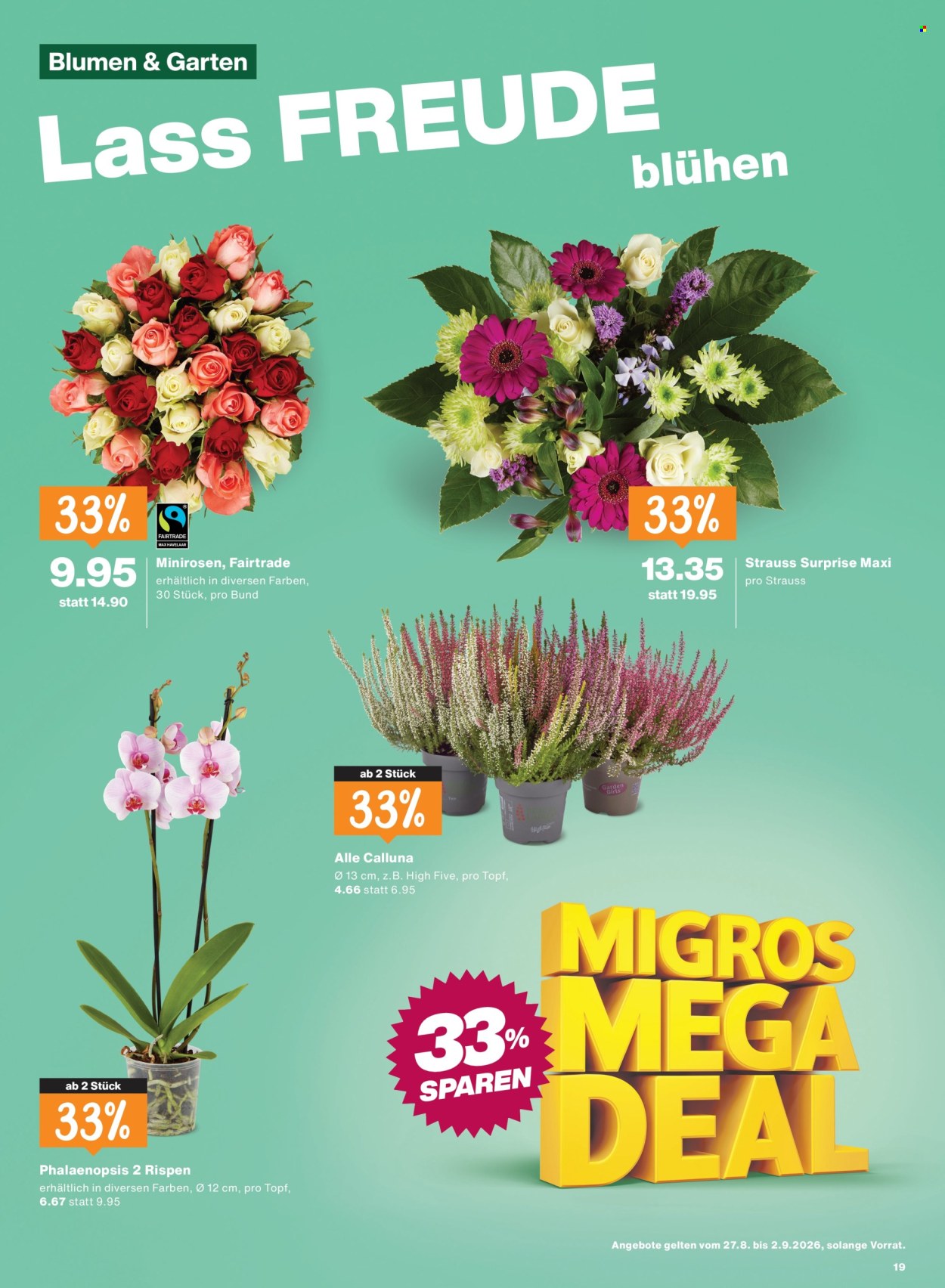 Catalogue Migros - 27.8.2026 - 2.9.2026. Page 19. Page 19