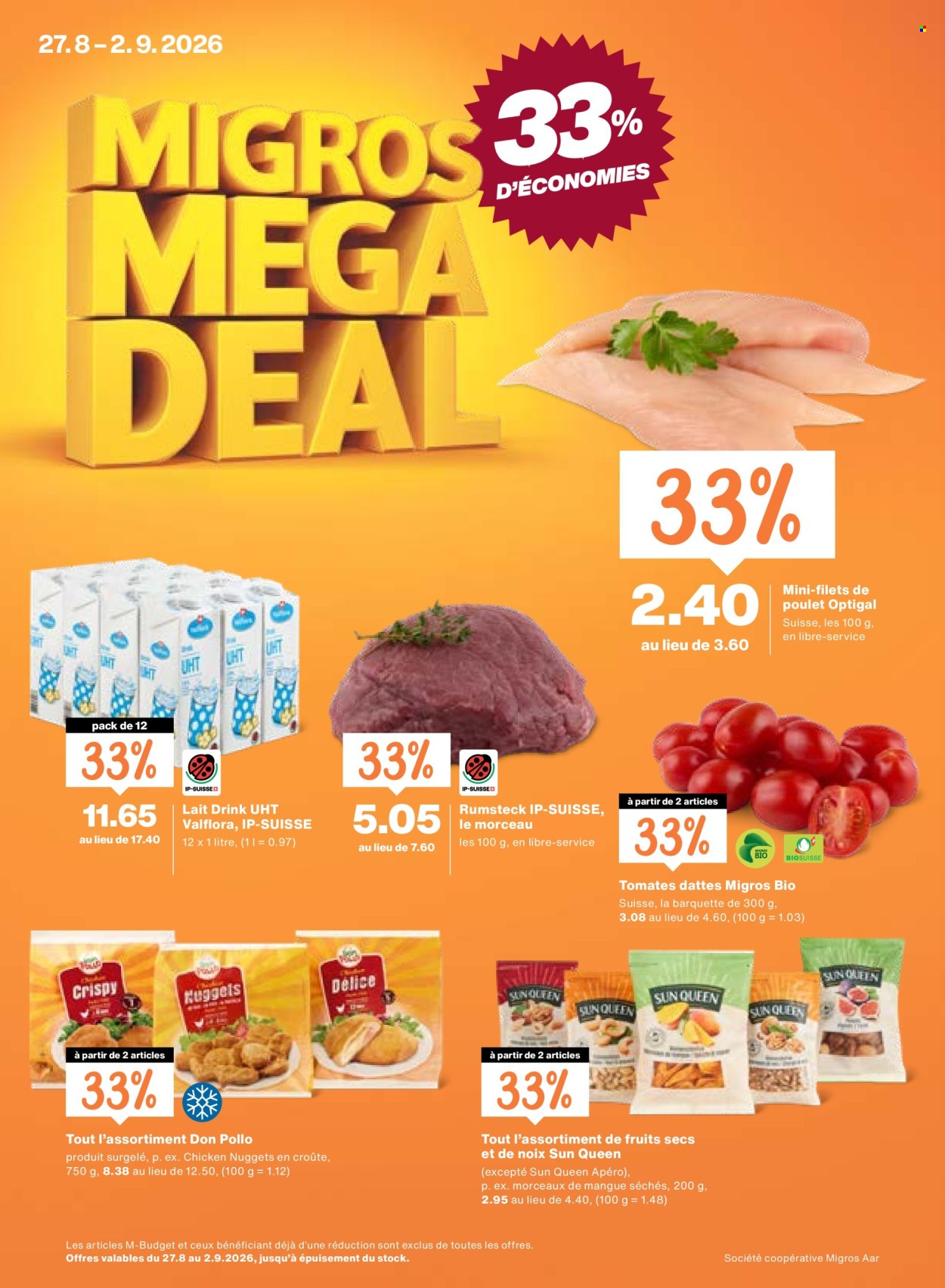 Catalogue Migros - 27.8.2026 - 2.9.2026. Page 1. Page 1