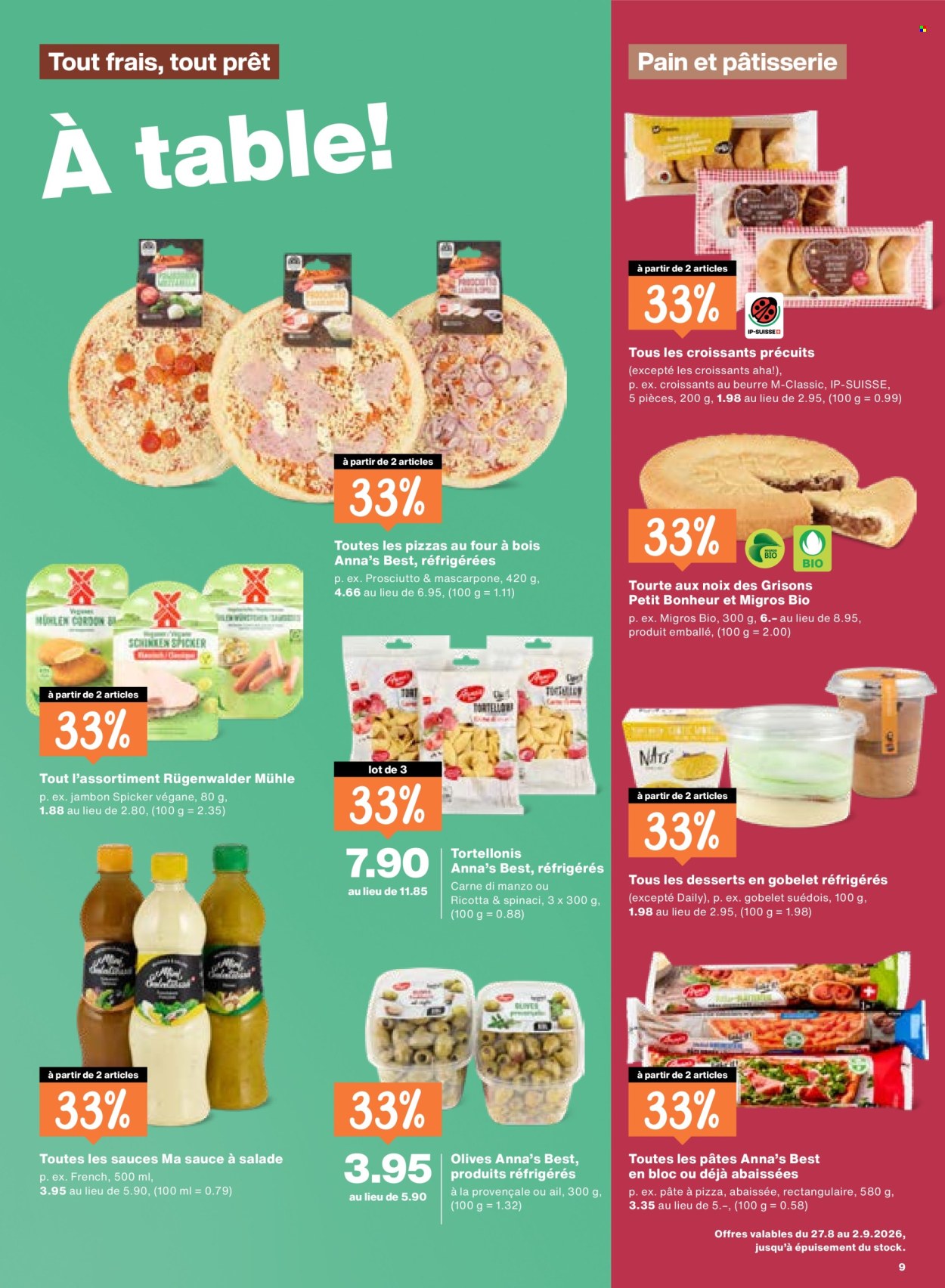 Catalogue Migros - 27.8.2026 - 2.9.2026. Page 9. Page 9
