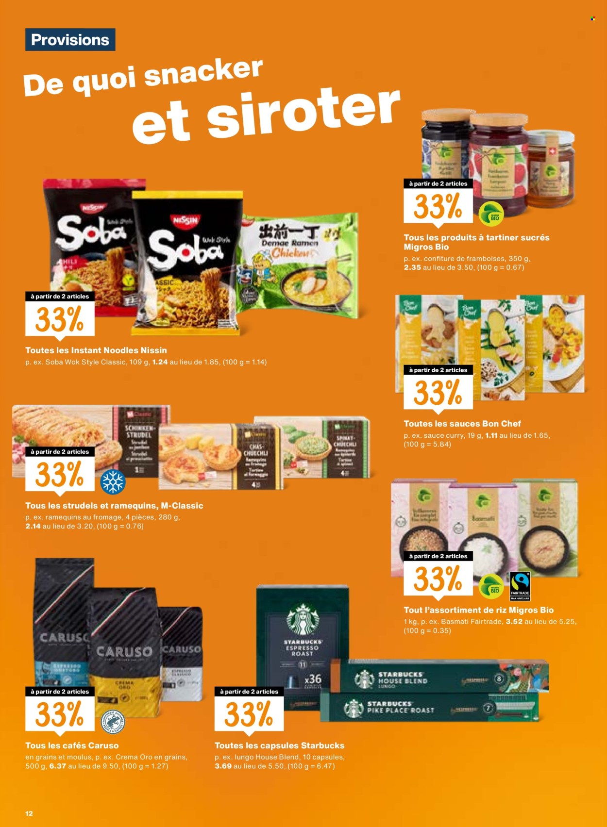Catalogue Migros - 27.8.2026 - 2.9.2026. Page 12. Page 12