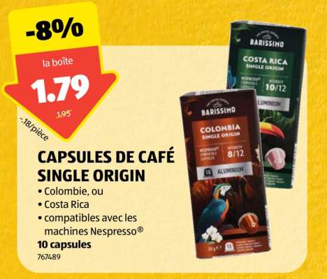 CAPSULES DE CAFÉ SINGLE ORIGIN