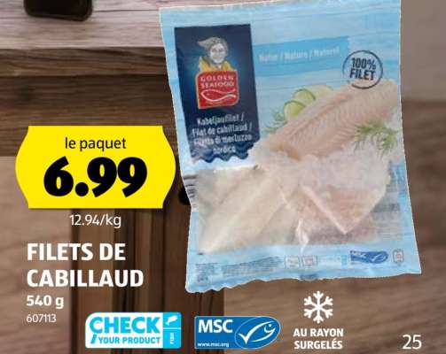 FILETS DE CABILLAUD