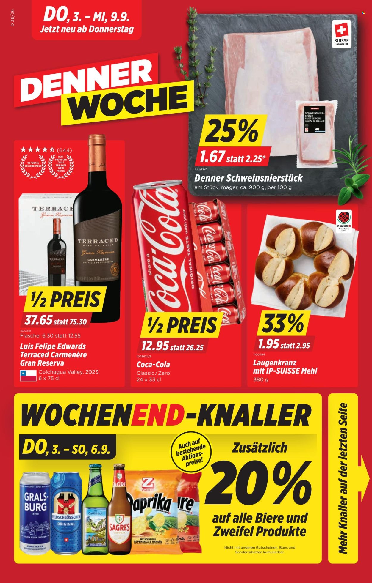 Catalogue Denner - 3.9.2026 - 9.9.2026. Page 1. Page 1