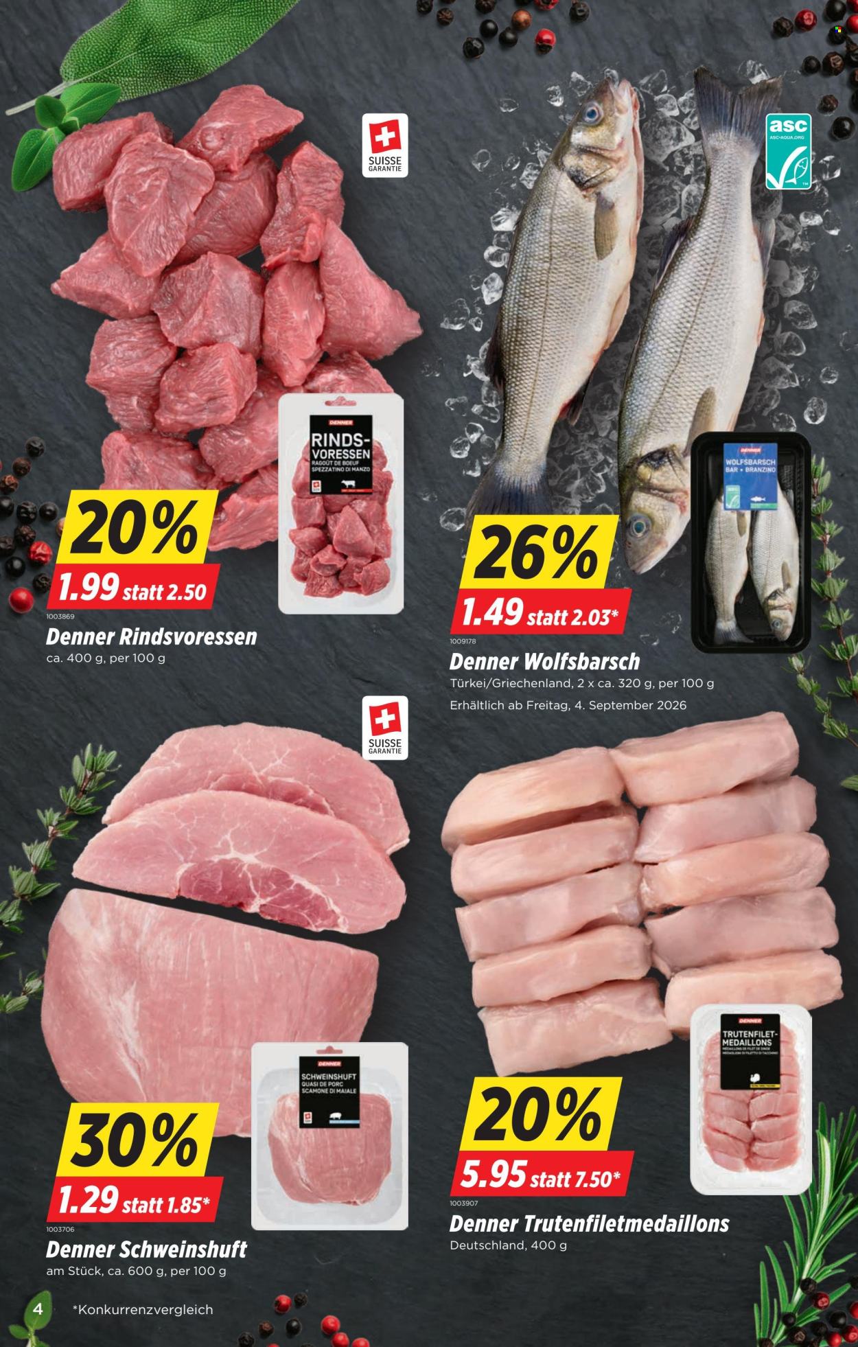 Catalogue Denner - 3.9.2026 - 9.9.2026. Page 4. Page 4