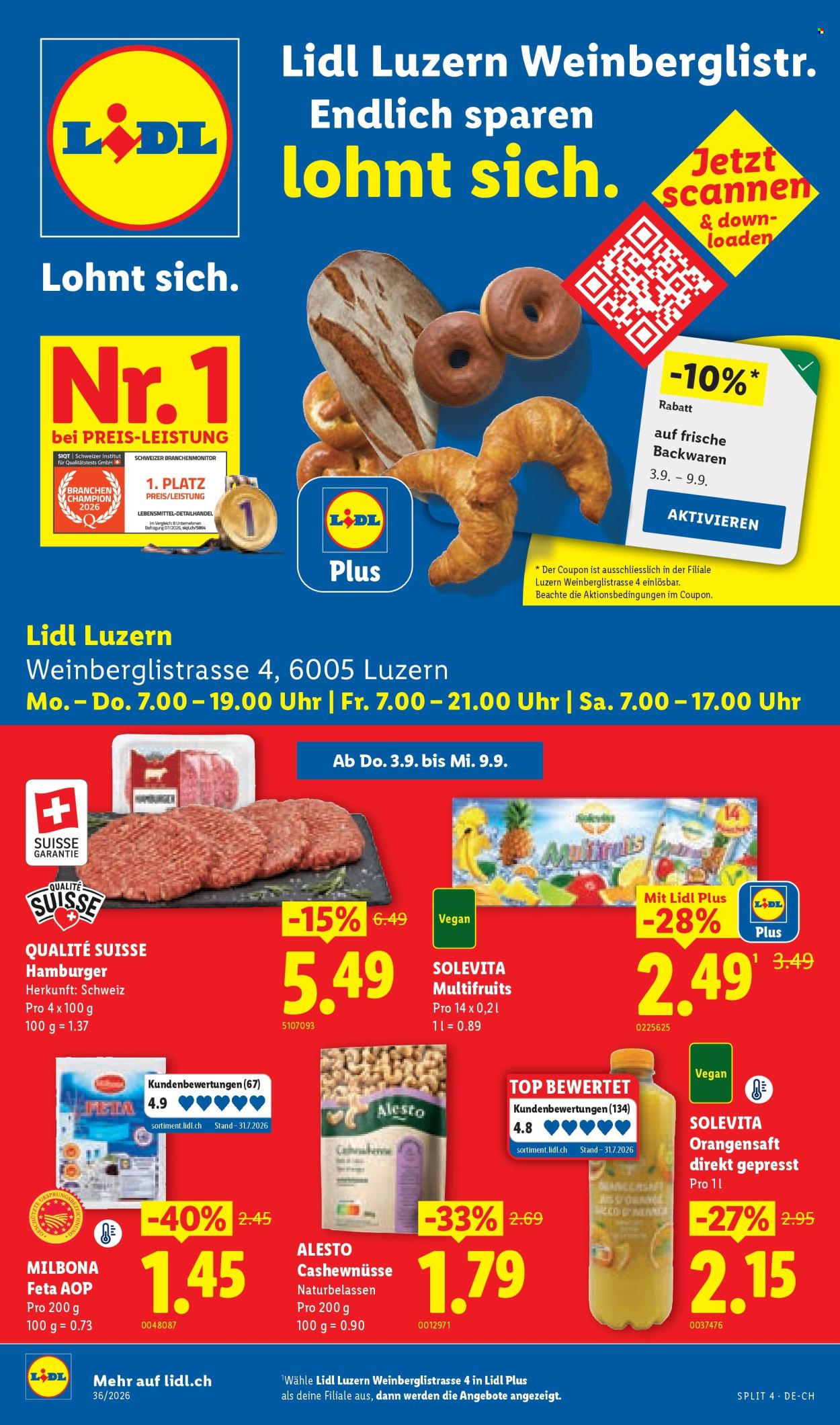Catalogue Lidl - 3.9.2026 - 9.9.2026. Page 1. Page 1