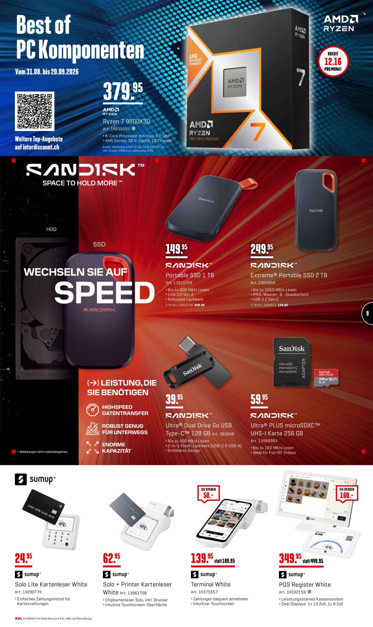 Catalogue Interdiscount - 31.8.2026 - 20.9.2026. Page 9. Page 9