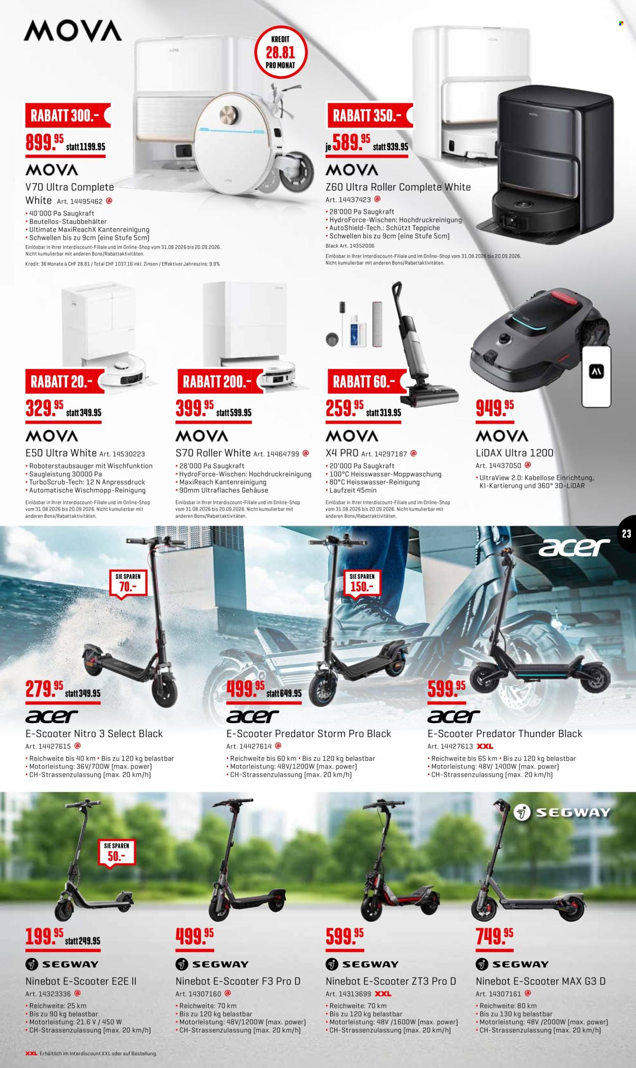 Catalogue Interdiscount - 31.8.2026 - 20.9.2026. Page 23. Page 23