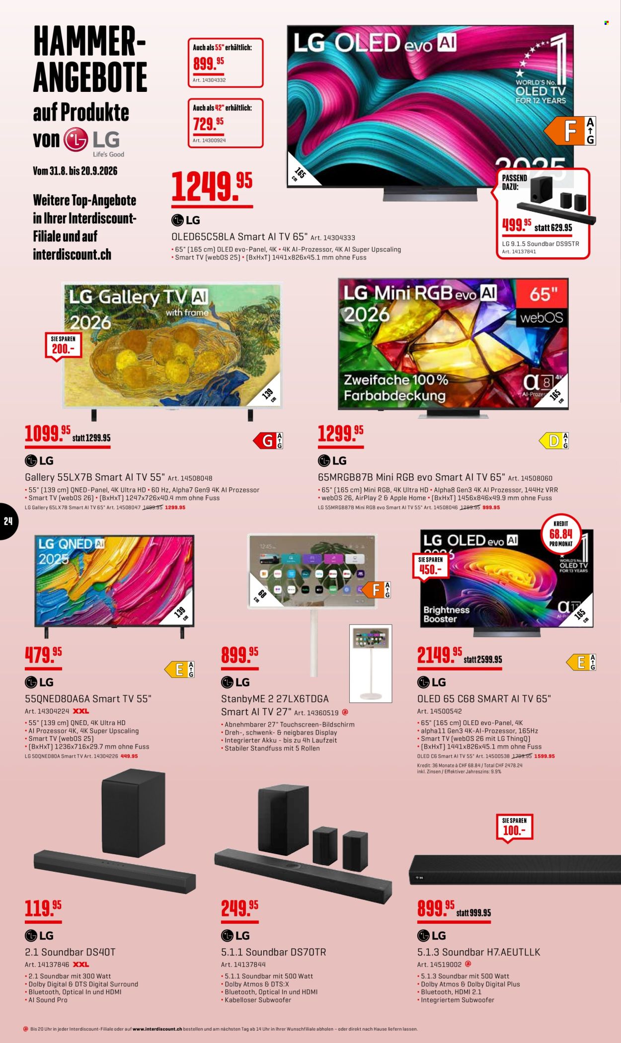 Catalogue Interdiscount - 31.8.2026 - 20.9.2026. Page 24. Page 24