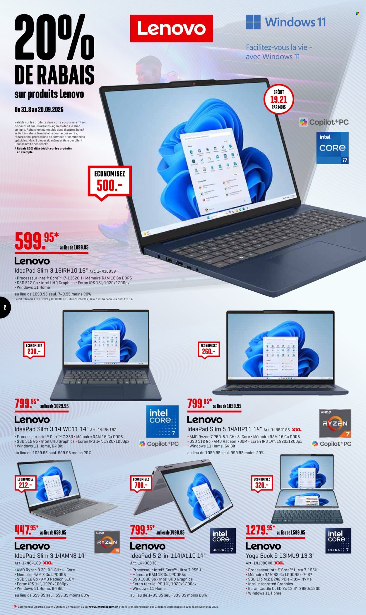 Catalogue Interdiscount - 31.8.2026 - 20.9.2026. Page 2. Page 2