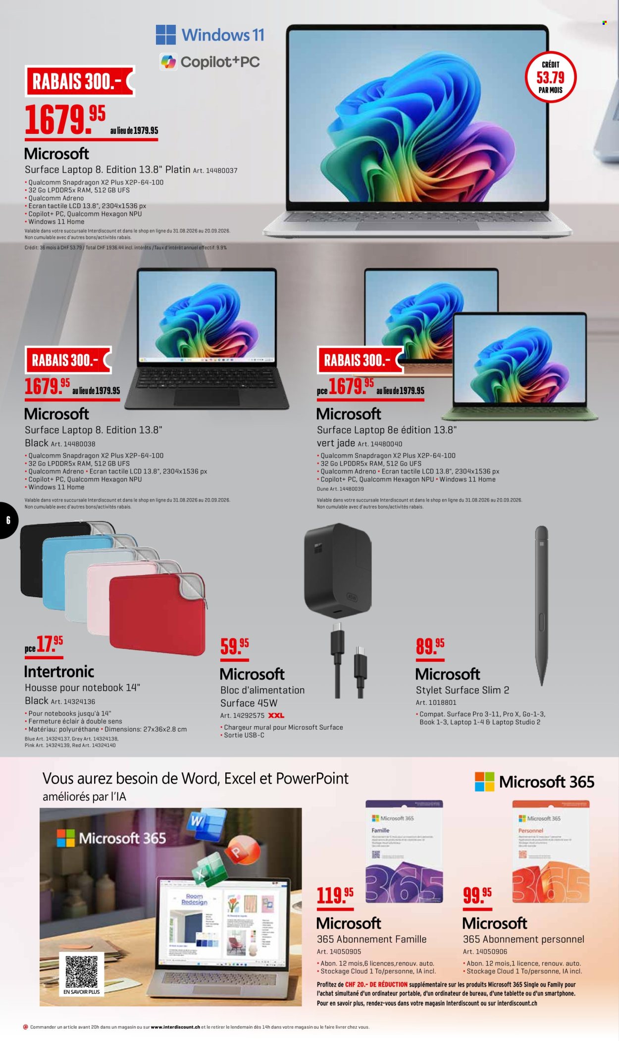 Catalogue Interdiscount - 31.8.2026 - 20.9.2026. Page 6. Page 6