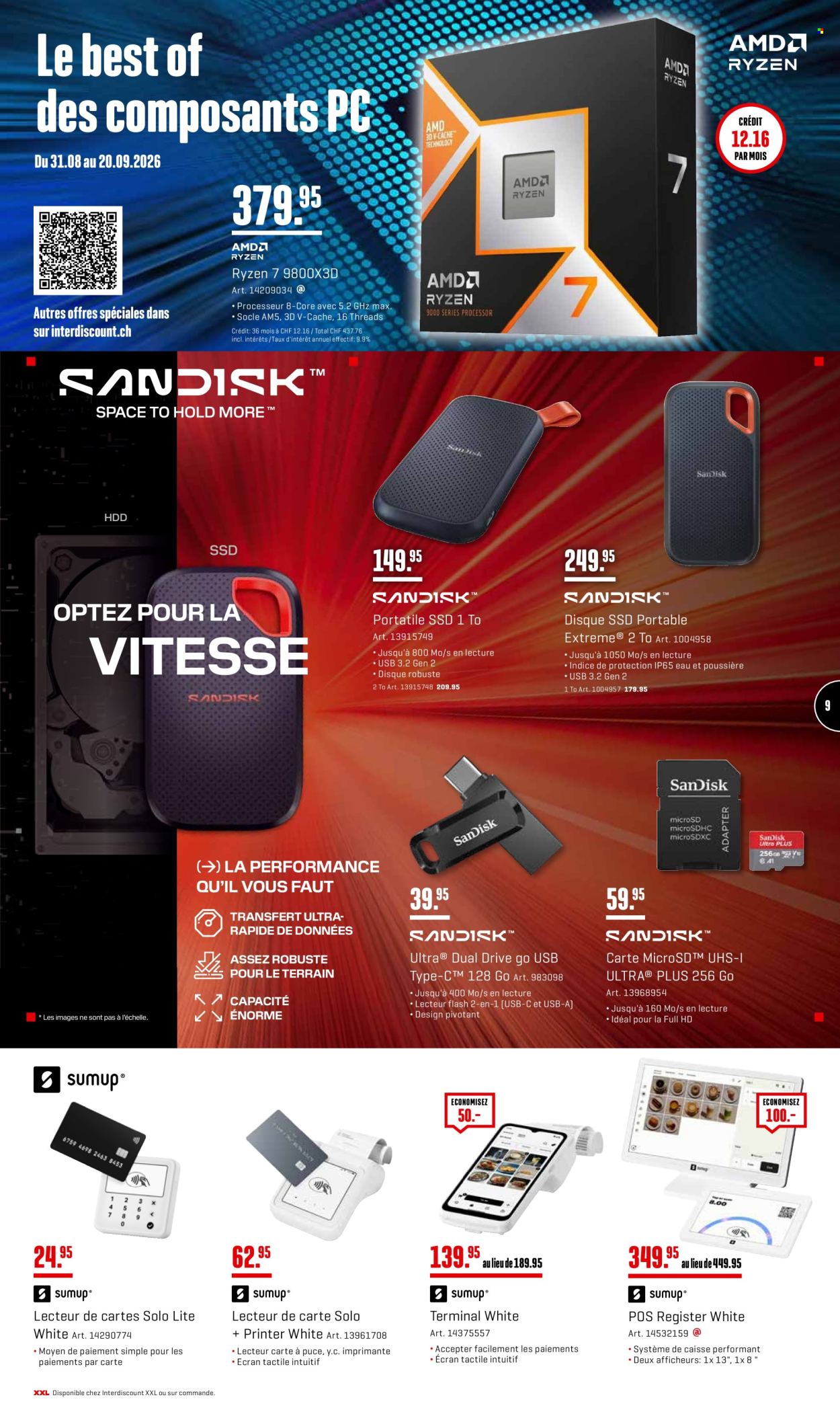 Catalogue Interdiscount - 31.8.2026 - 20.9.2026. Page 9. Page 9
