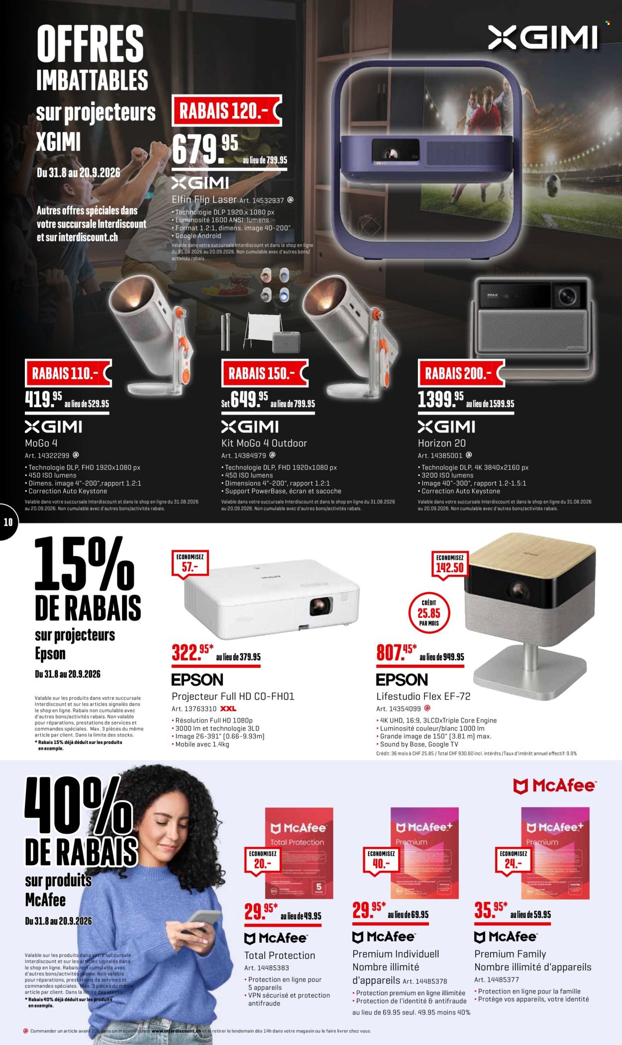 Catalogue Interdiscount - 31.8.2026 - 20.9.2026. Page 10. Page 10