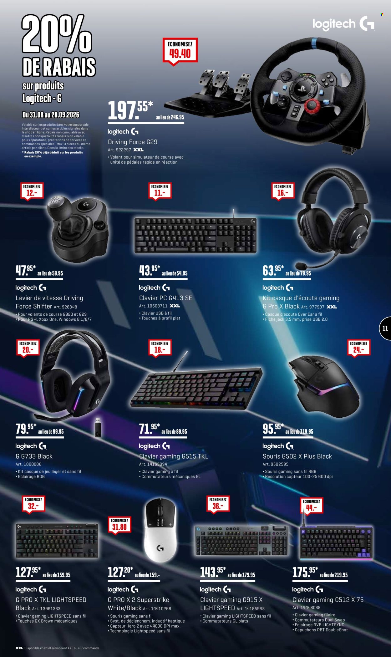 Catalogue Interdiscount - 31.8.2026 - 20.9.2026. Page 11. Page 11