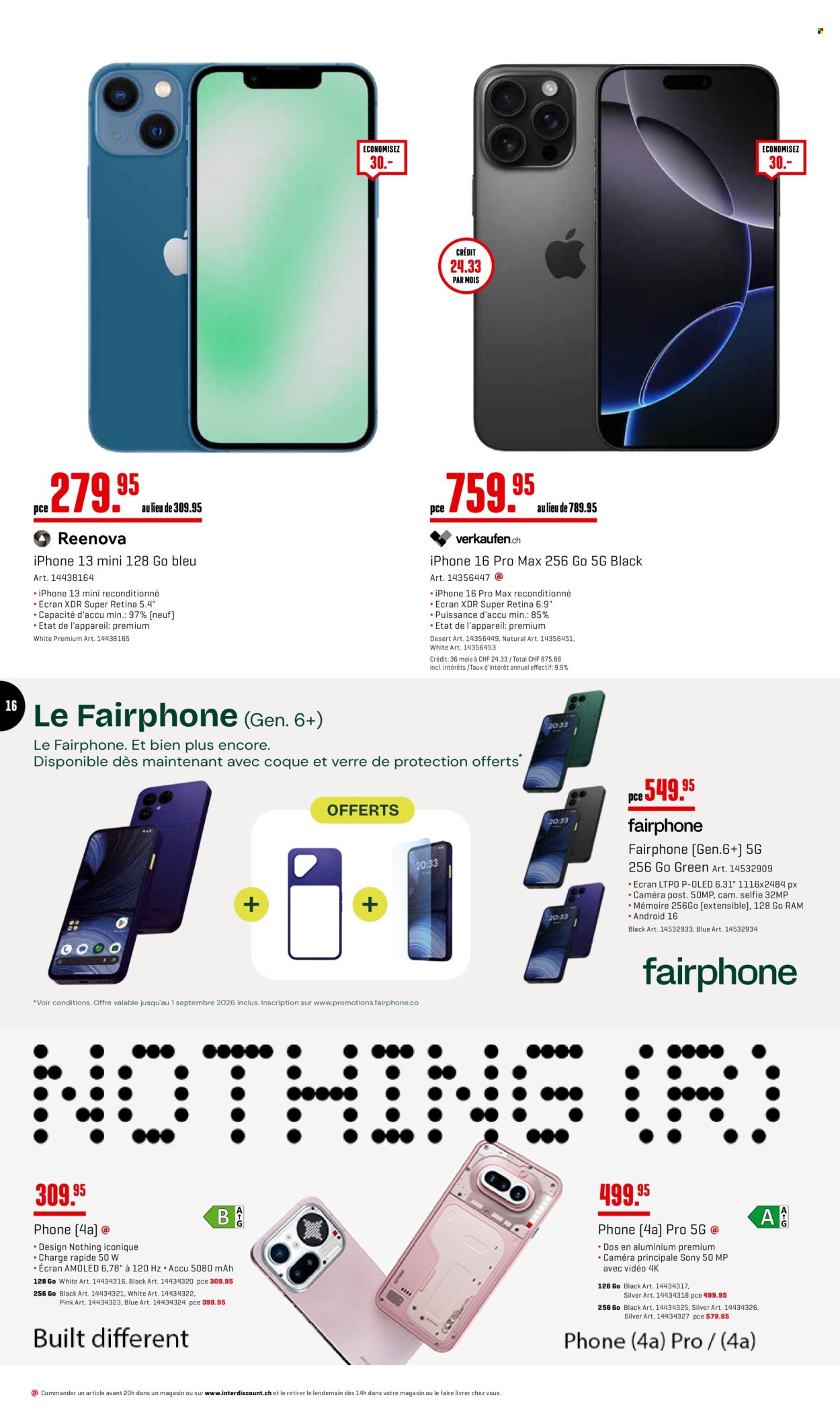 Catalogue Interdiscount - 31.8.2026 - 20.9.2026. Page 16. Page 16