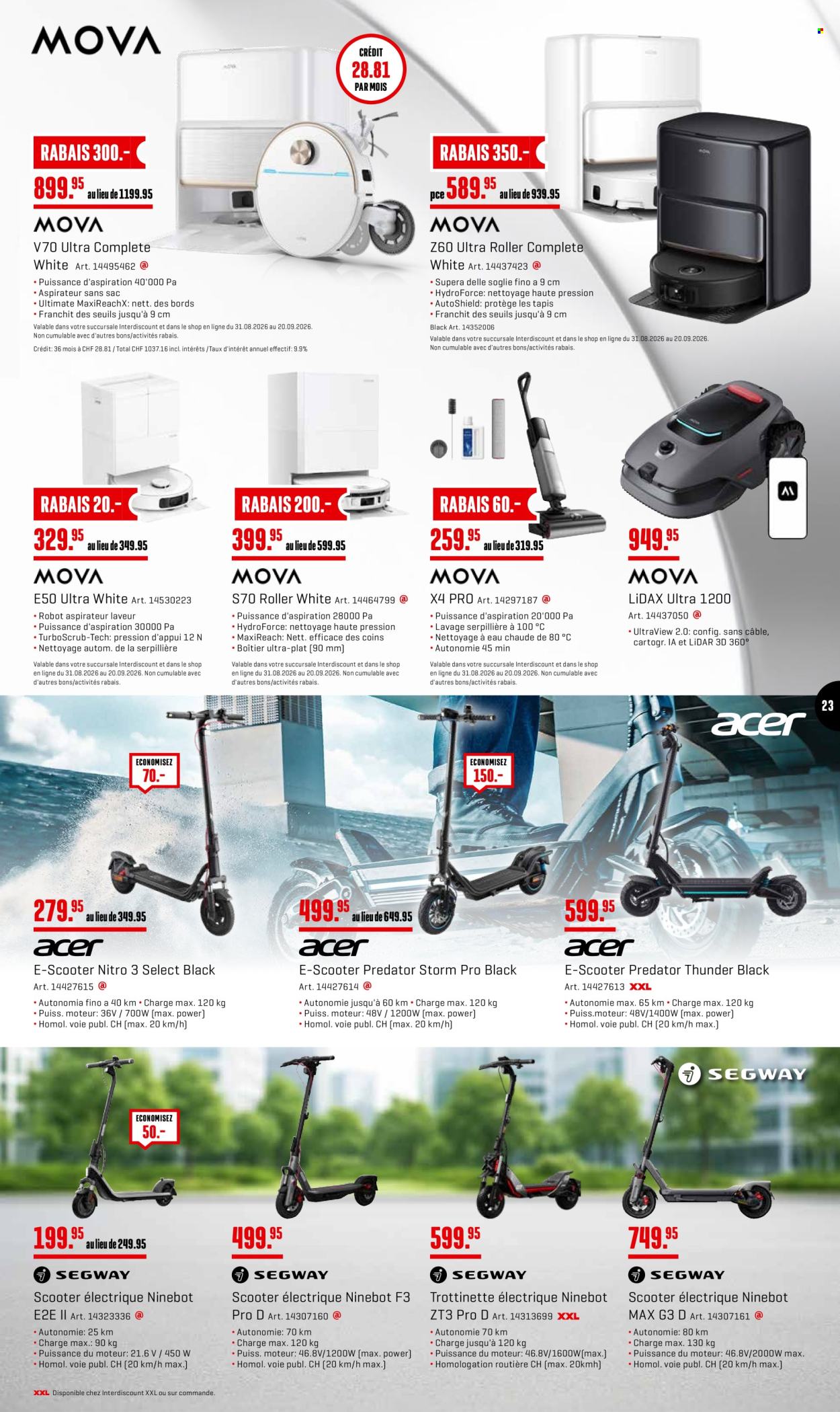 Catalogue Interdiscount - 31.8.2026 - 20.9.2026. Page 23. Page 23