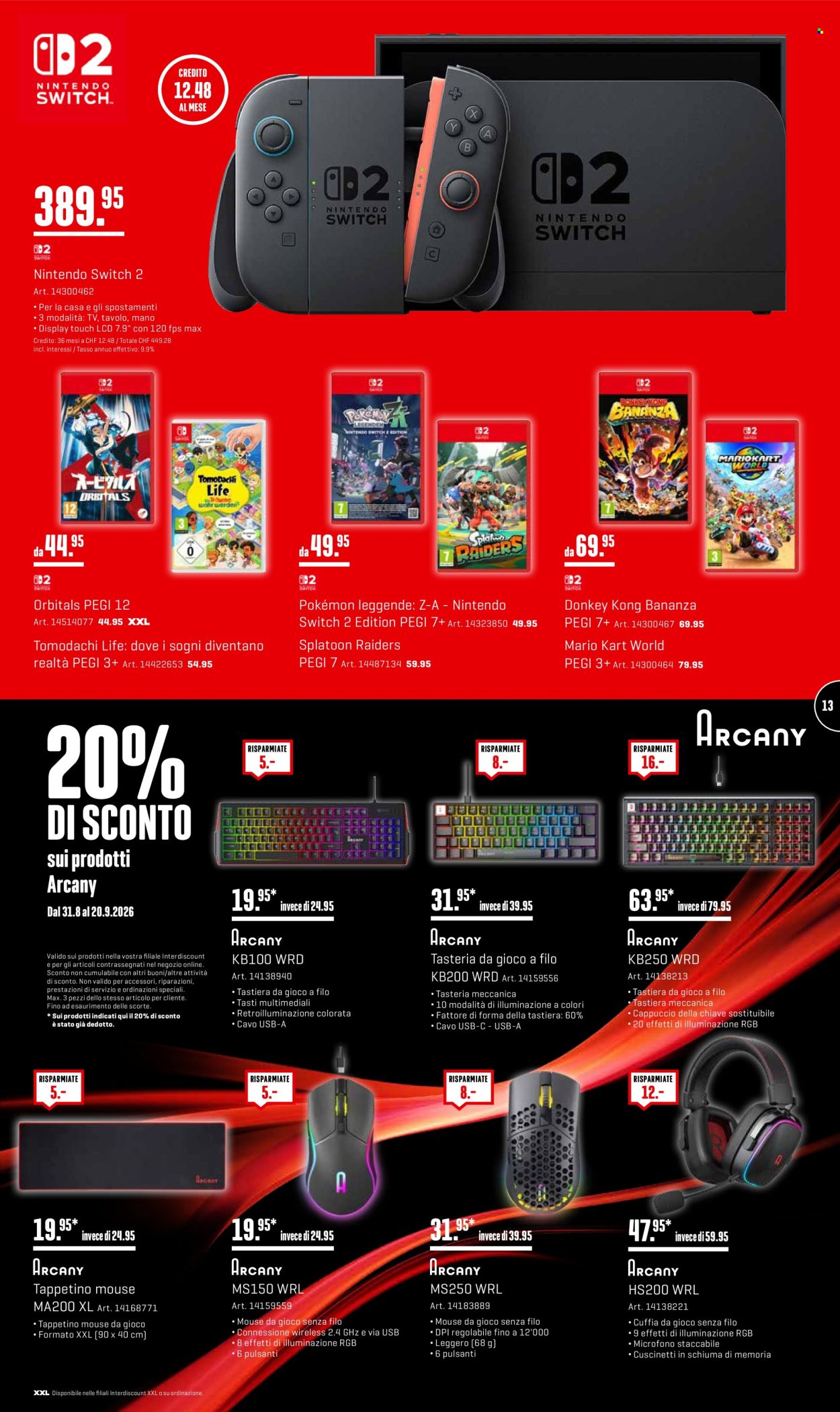 Catalogue Interdiscount - 31.8.2026 - 20.9.2026. Page 13. Page 13