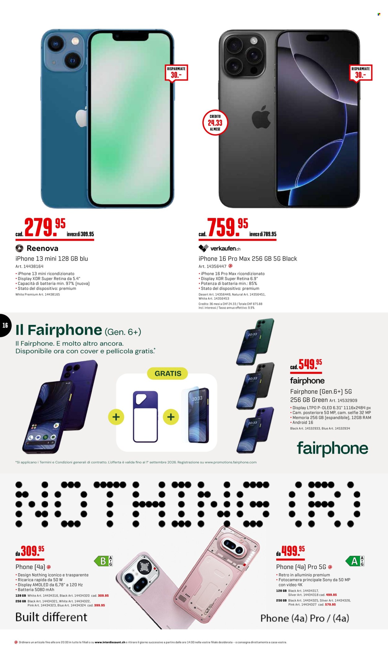 Catalogue Interdiscount - 31.8.2026 - 20.9.2026. Page 16. Page 16