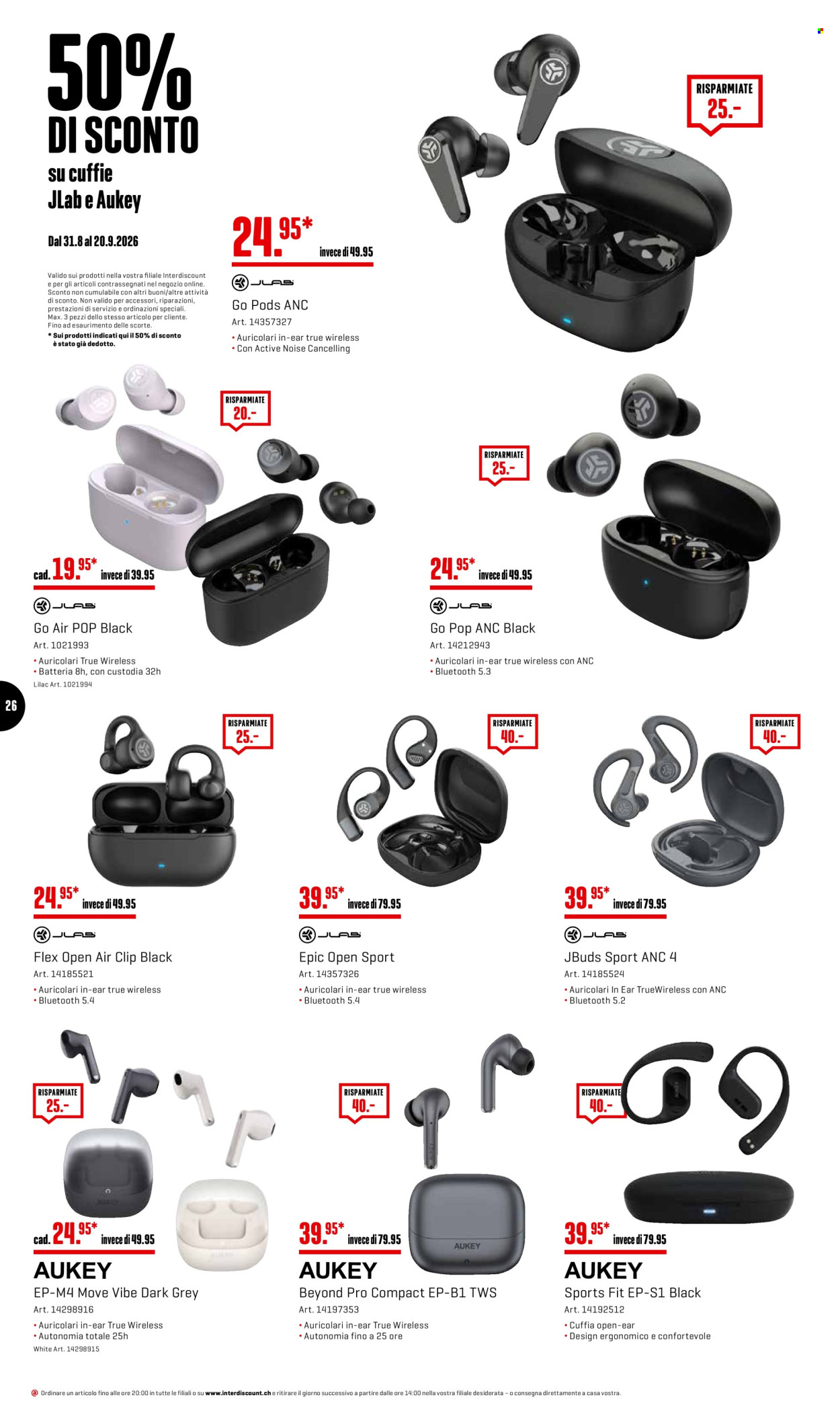 Catalogue Interdiscount - 31.8.2026 - 20.9.2026. Page 26. Page 26