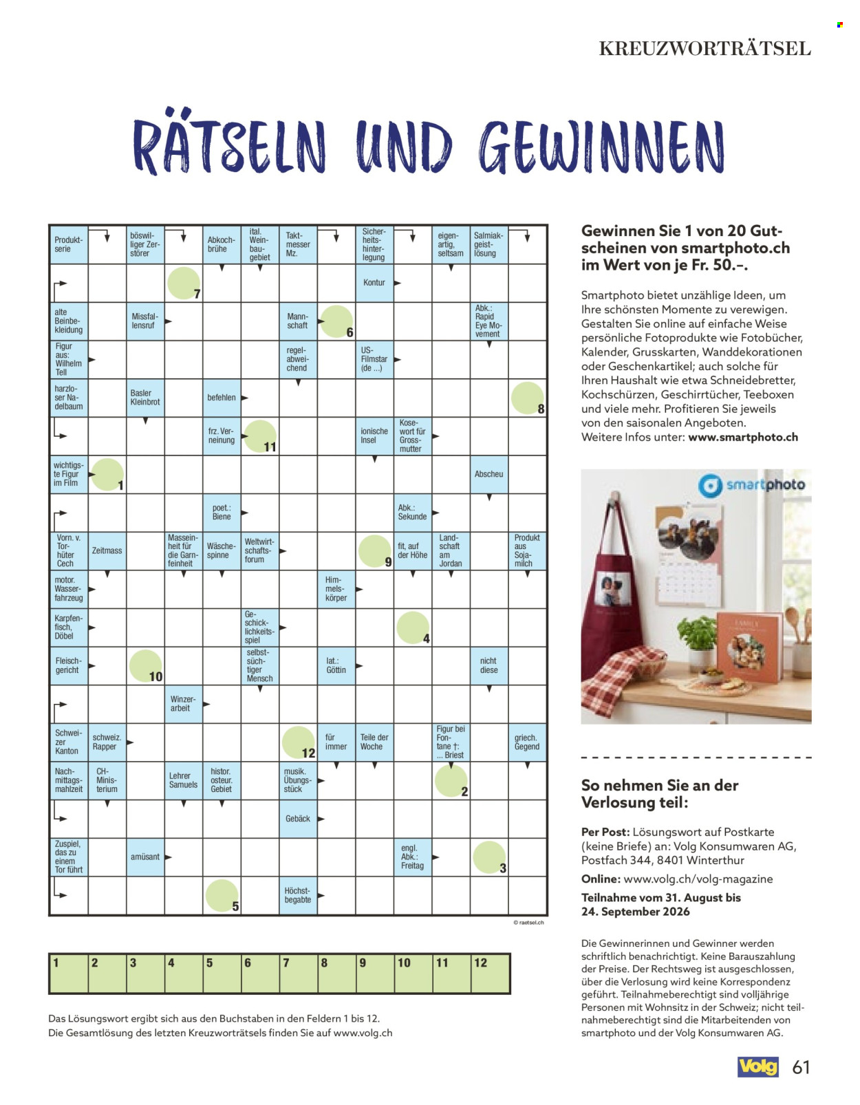 Catalogue Volg - 1.9.2026 - 30.9.2026. Page 61. Page 61