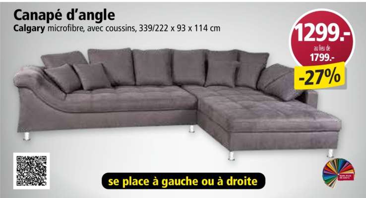 Canapé d'angle