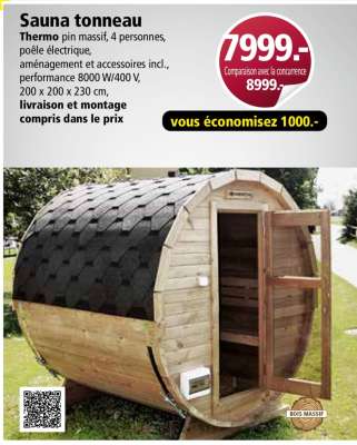 Sauna tonneau