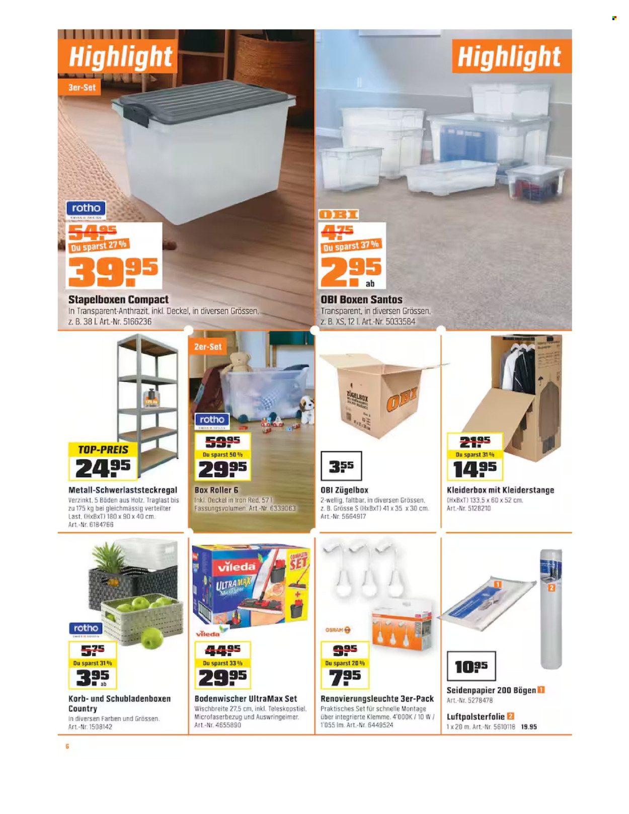 Catalogue OBI - 2.9.2026 - 4.10.2026. Page 6. Page 6