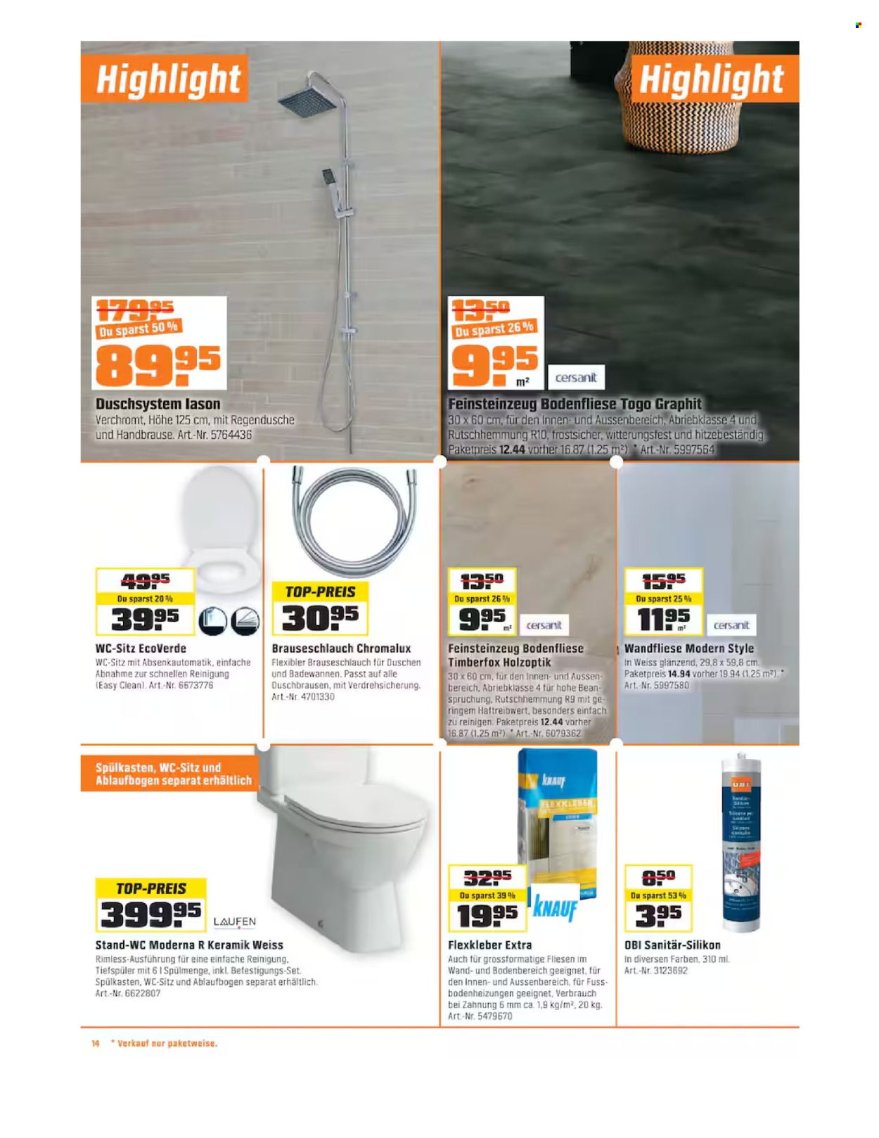 Catalogue OBI - 2.9.2026 - 4.10.2026. Page 14. Page 14