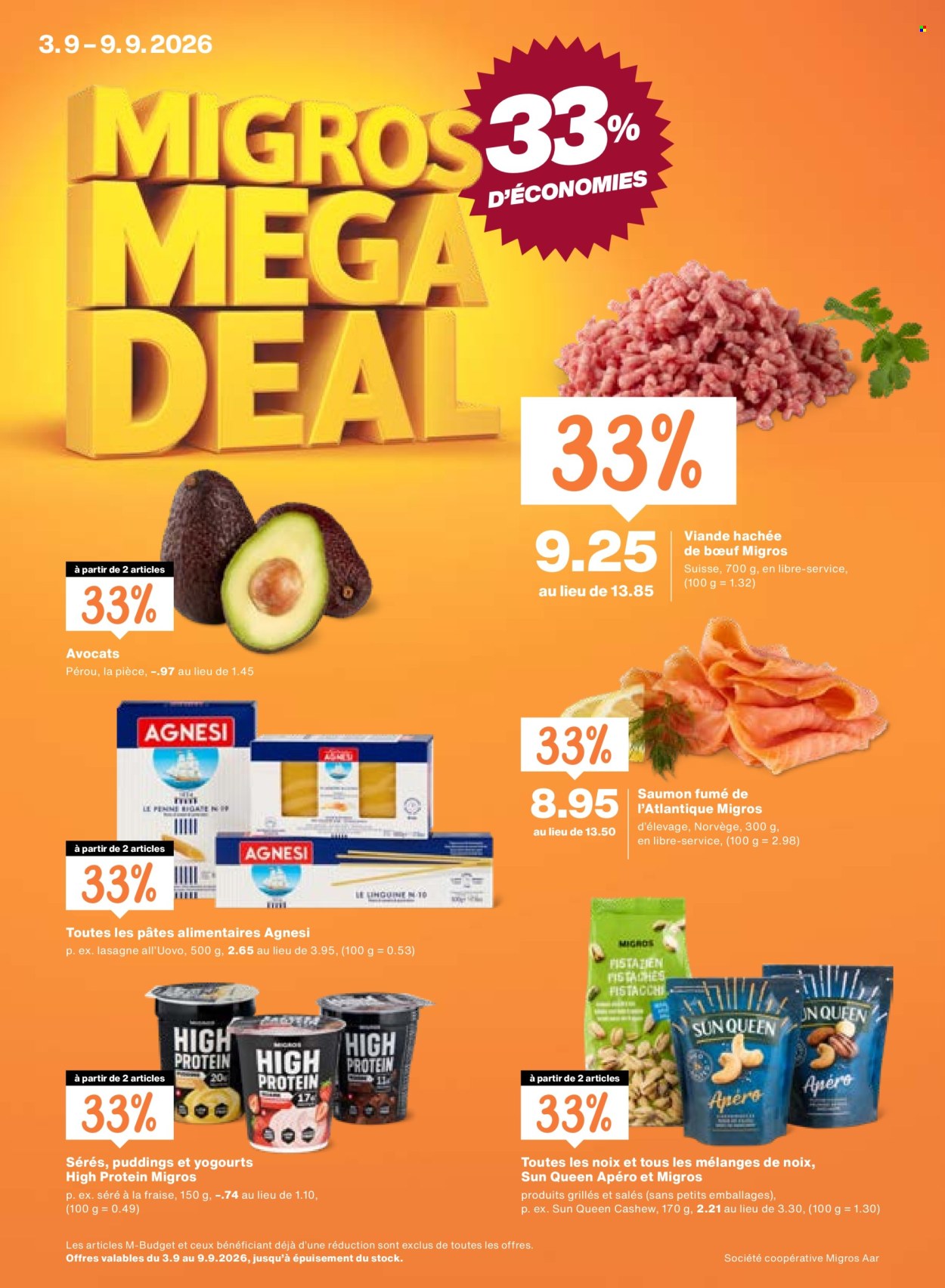 Catalogue Migros - 3.9.2026 - 9.9.2026. Page 1. Page 1