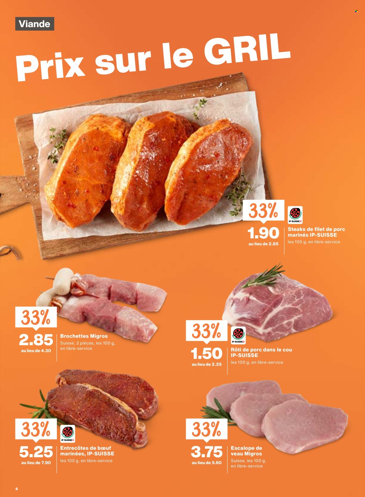Catalogue Migros - 3.9.2026 - 9.9.2026. Page 4. Page 4