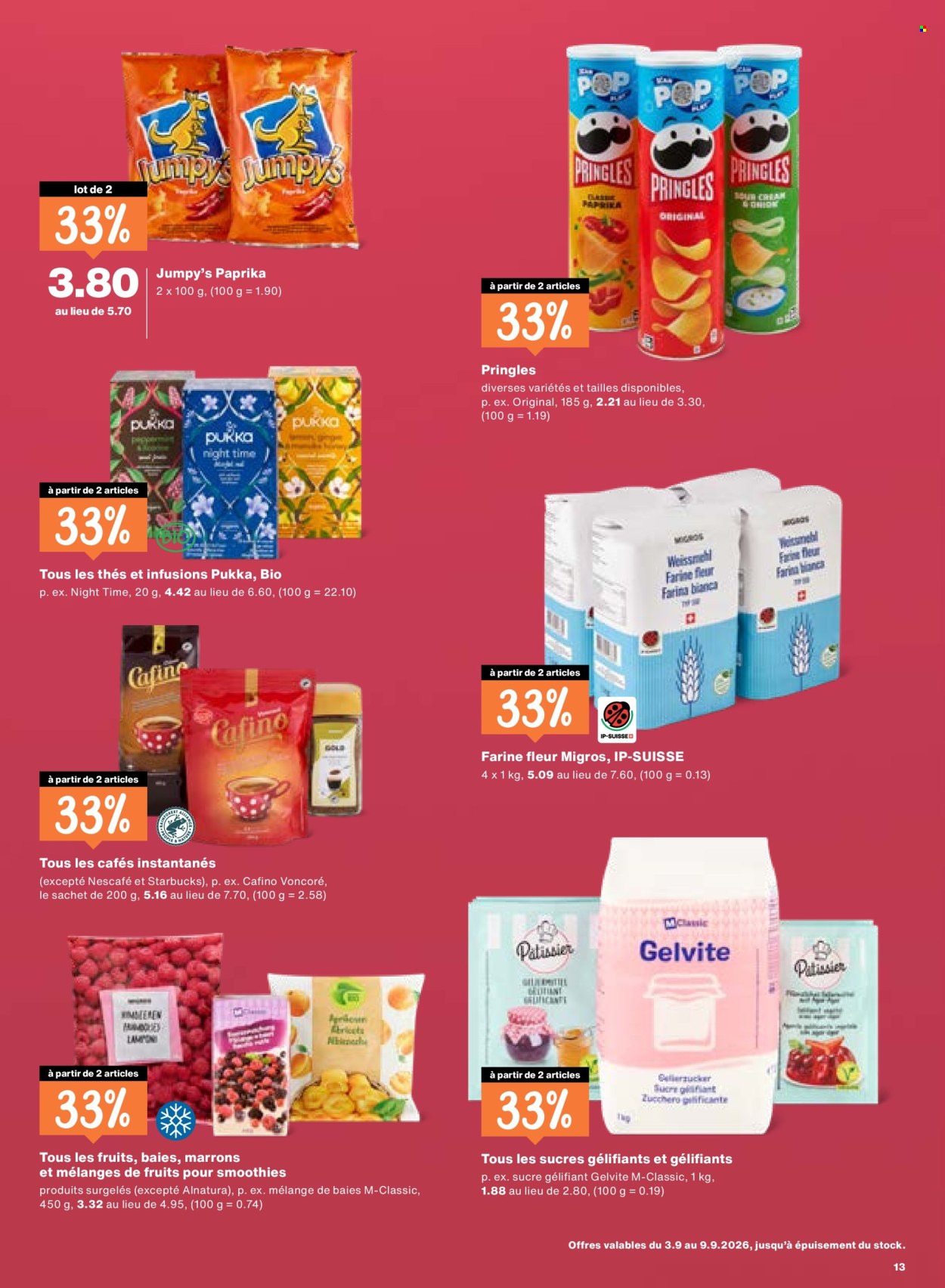 Catalogue Migros - 3.9.2026 - 9.9.2026. Page 13. Page 13