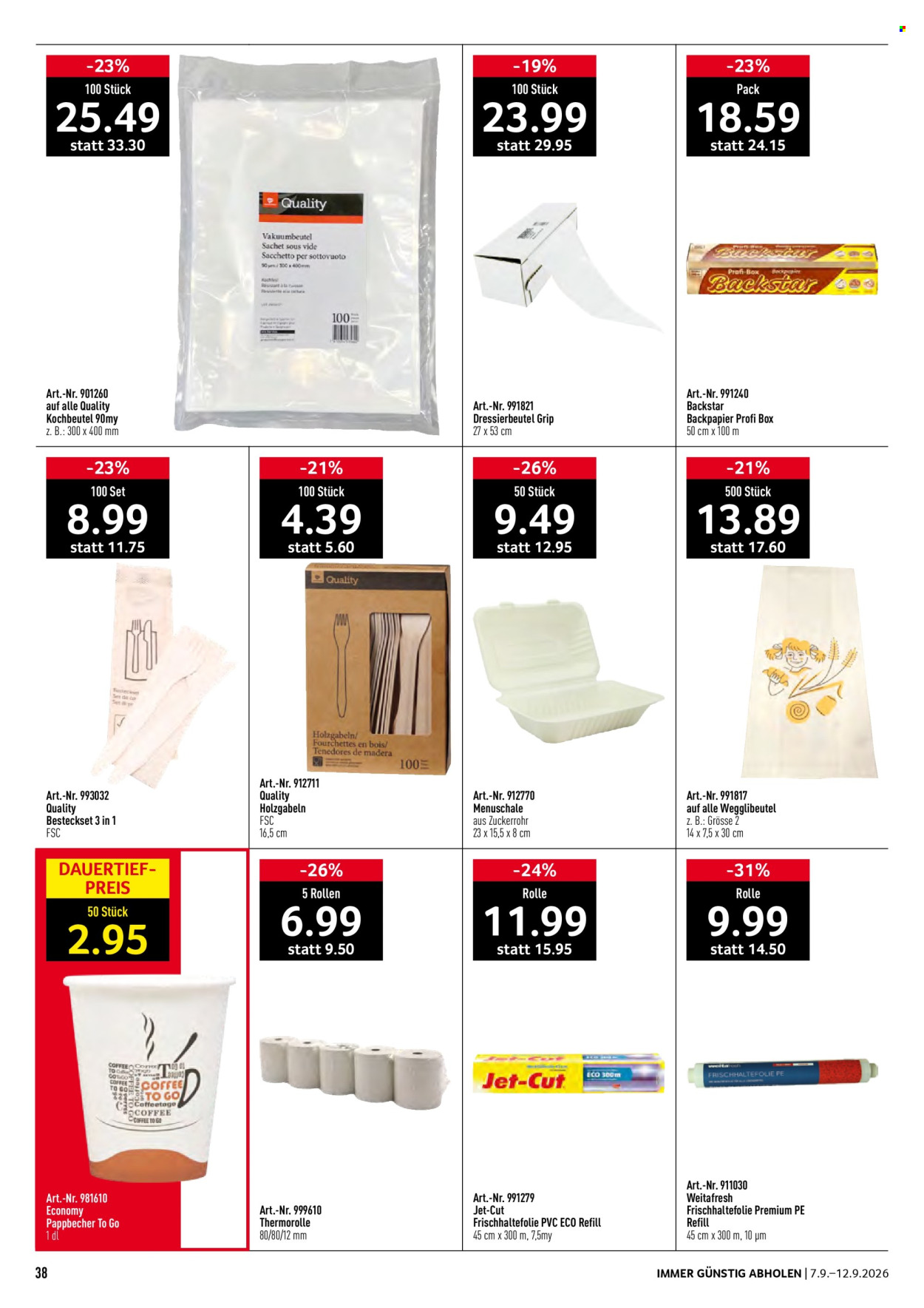 Catalogue Prodega - 7.9.2026 - 12.9.2026. Page 38. Page 38