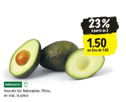 Avocats bio Naturaplan