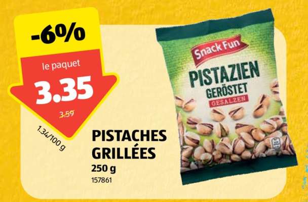 PISTACHES GRILLÉES