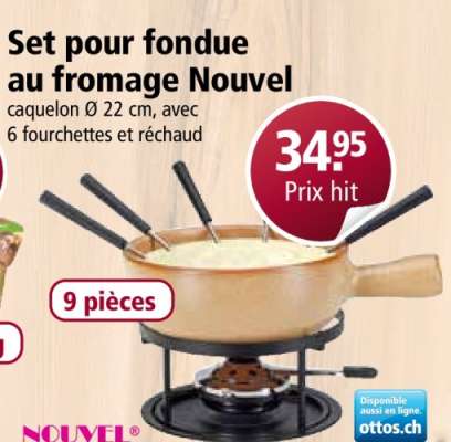 Set pour fondue au fromage Nouvel
