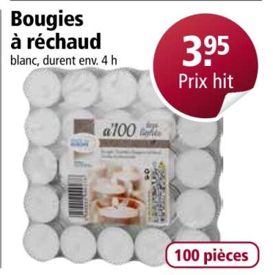 Bougies à réchaud